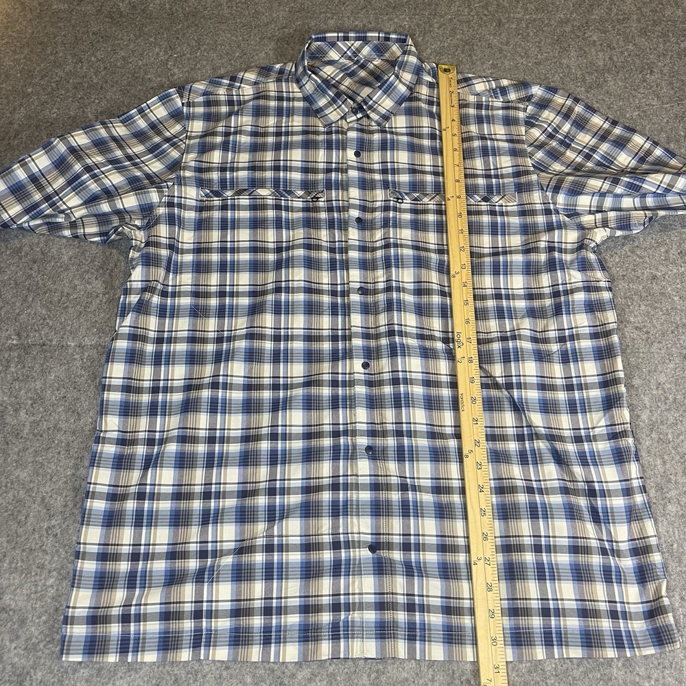 Rohan Equator Shirt Mens Size XL Long Sleeve Plaid Pattern Sun Protection UPF 40 - Picture 7 of 8